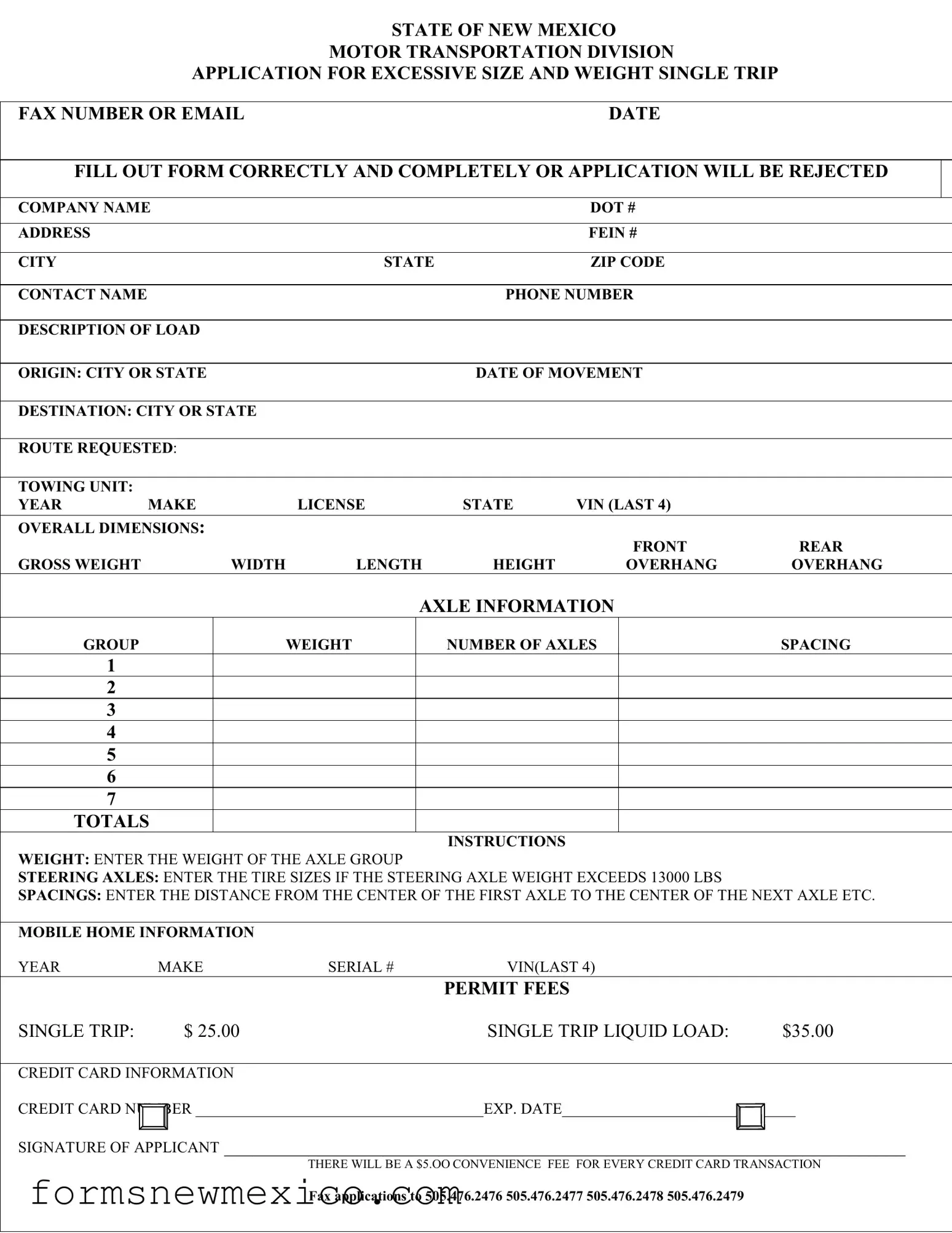 Free New Mexico Os Ow Form