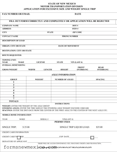 Free New Mexico Os Ow Form